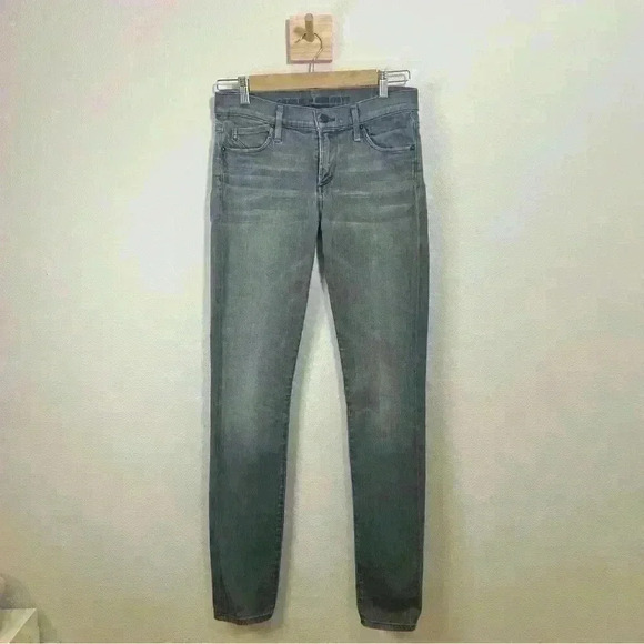 Citizens Of Humanity Denim - Citizens Of Humanity Avedon Low Rise Skinny Jeans, Dark Gray Washed Size 27